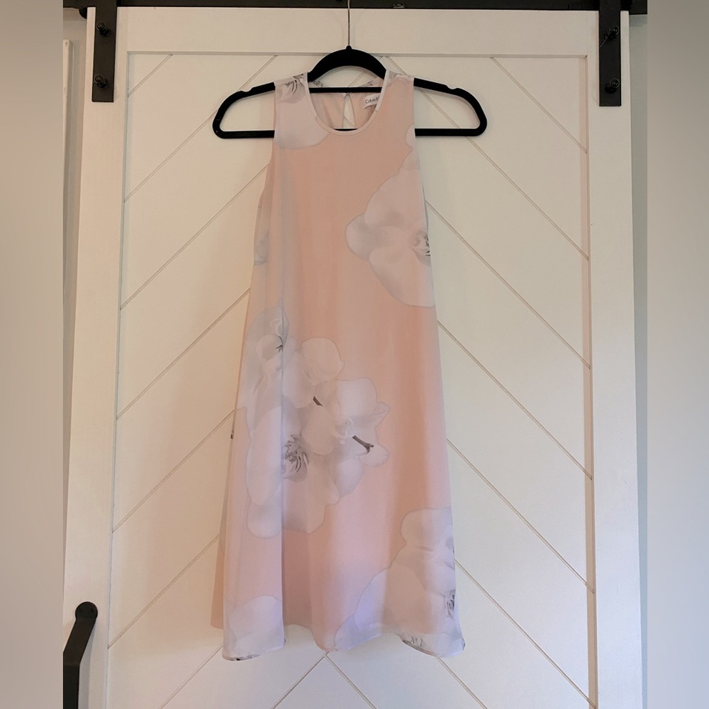 Calvin Klein Pink Floral Mini Dress